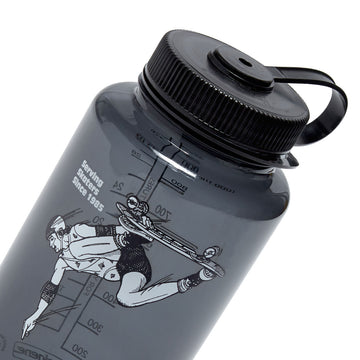 CCS June 1985 Wide Mouth Nalgene Water Bottle - Charcoal/Black - 32oz
