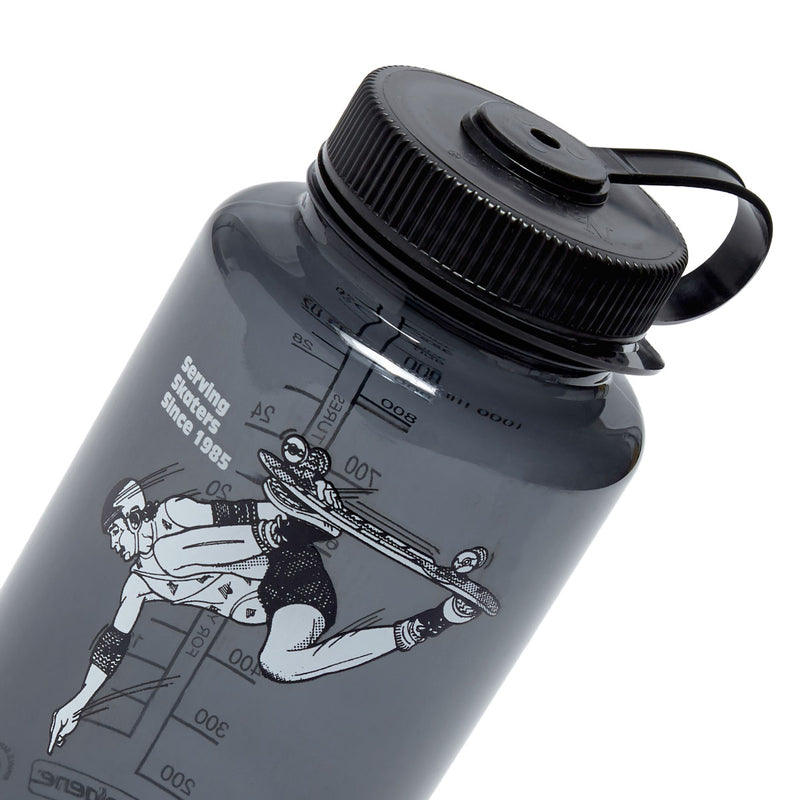 CCS June 1985 Wide Mouth Nalgene Water Bottle - Charcoal/Black - 32oz