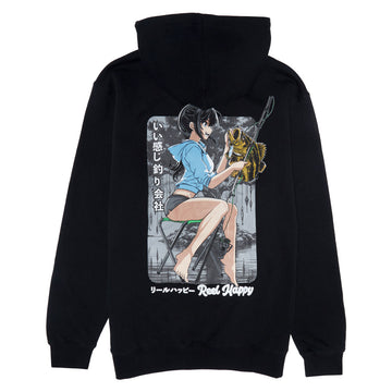 Reel Happy Basu Sakana Hoodie - Black