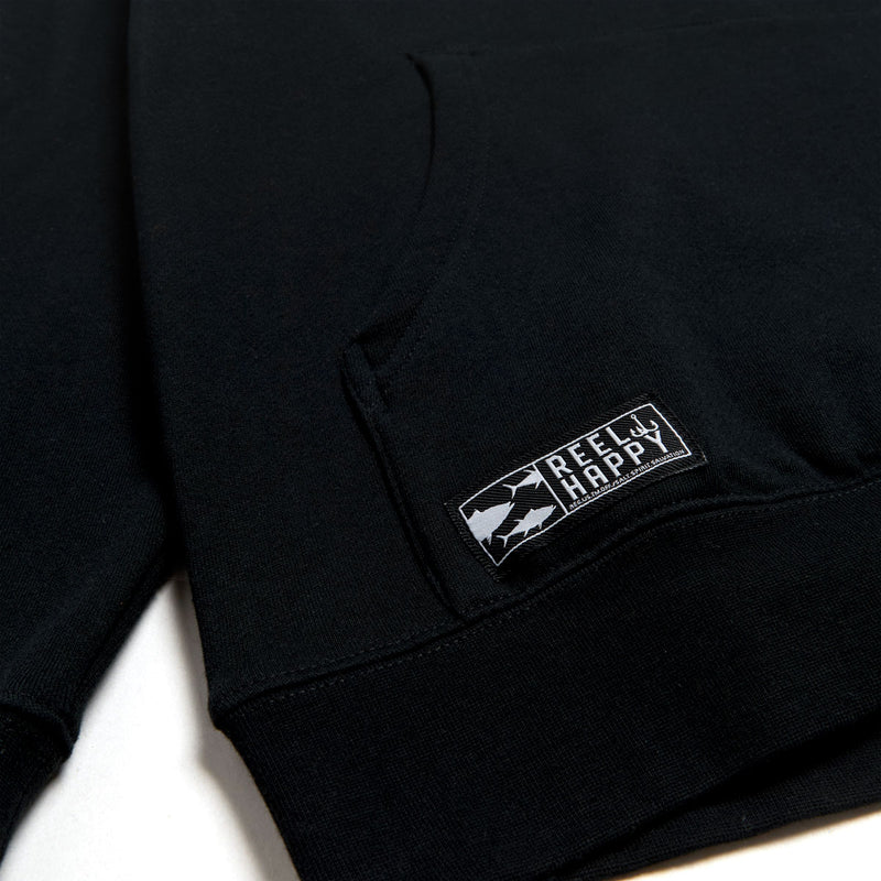 Reel Happy Maguro Hoodie - Black