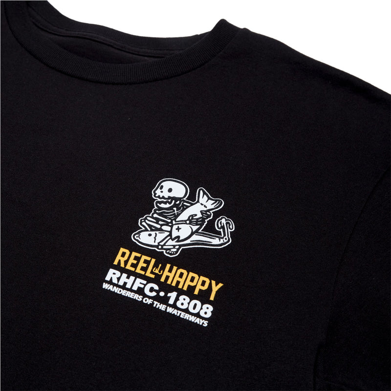 Reel Happy Reaper Revolution T-Shirt - Black
