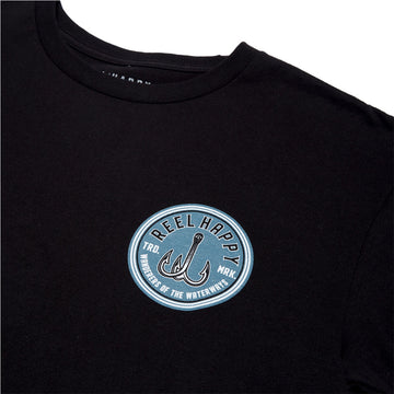 Reel Happy Night Trippers T-Shirt - Black