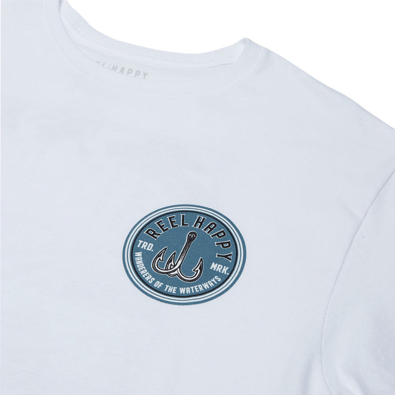 Reel Happy Night Trippers T-Shirt - White