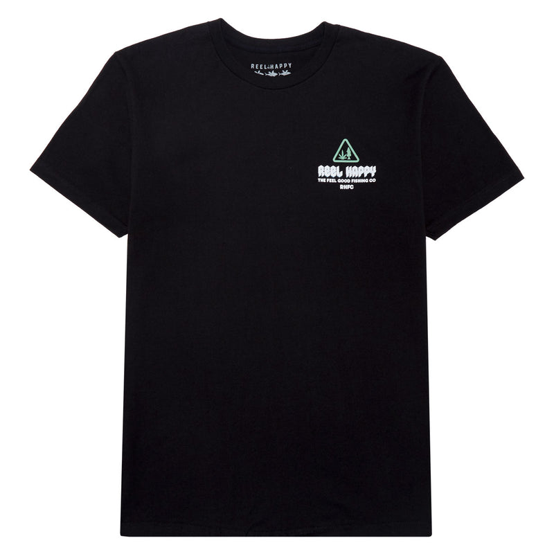 Reel Happy Smokey Vibes T-Shirt - Black
