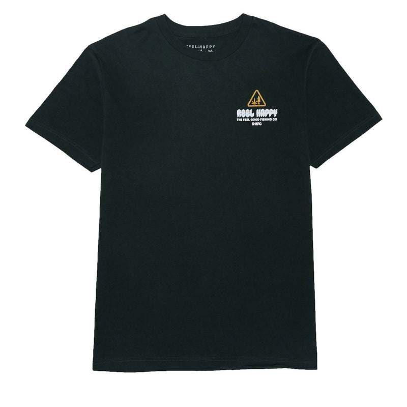 Reel Happy Smokey Vibes T-Shirt - Forest Green
