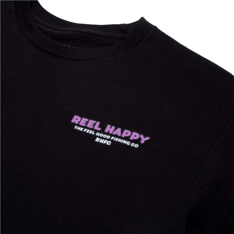 Reel Happy Good Times T-Shirt - Black