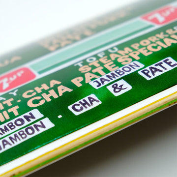 Snack Narvaez Saigon Menu Skateboard Deck - 8.38