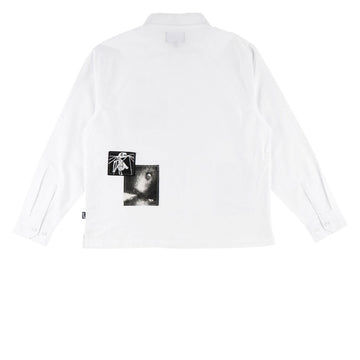 Welcome Bygone Oxford Patches Long Sleeve Shirt - White