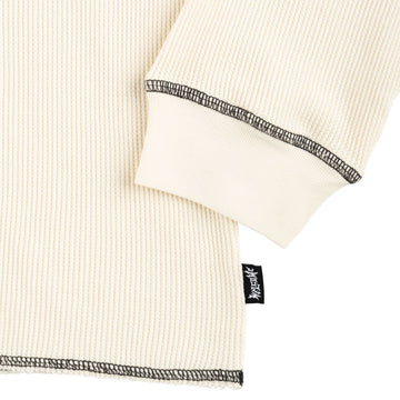 Welcome Seraph Contrast Stitch Thermal Shirt - Bone