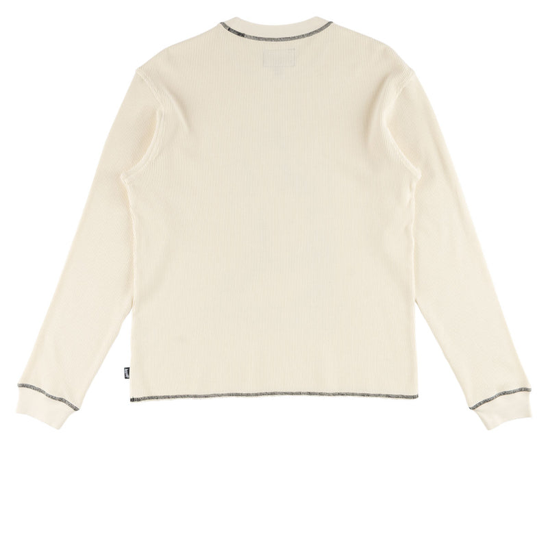 Welcome Seraph Contrast Stitch Thermal Shirt - Bone