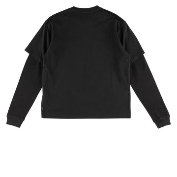 Welcome Snarl Layered Long Sleeve T-Shirt - Black
