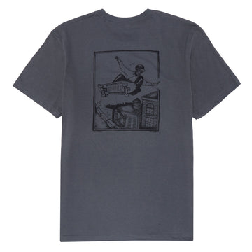 Anti-Hero Phelps Lance Dbl T-Shirt - Asphalt/Black