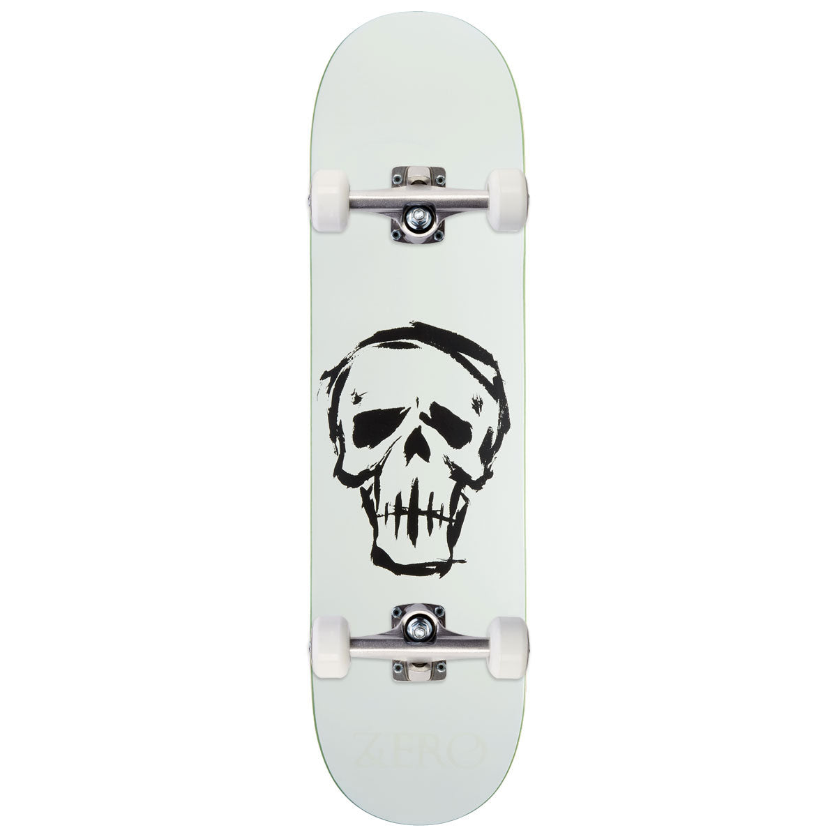 Zero Dying To Live Skull Skateboard Complete - White - 8.25