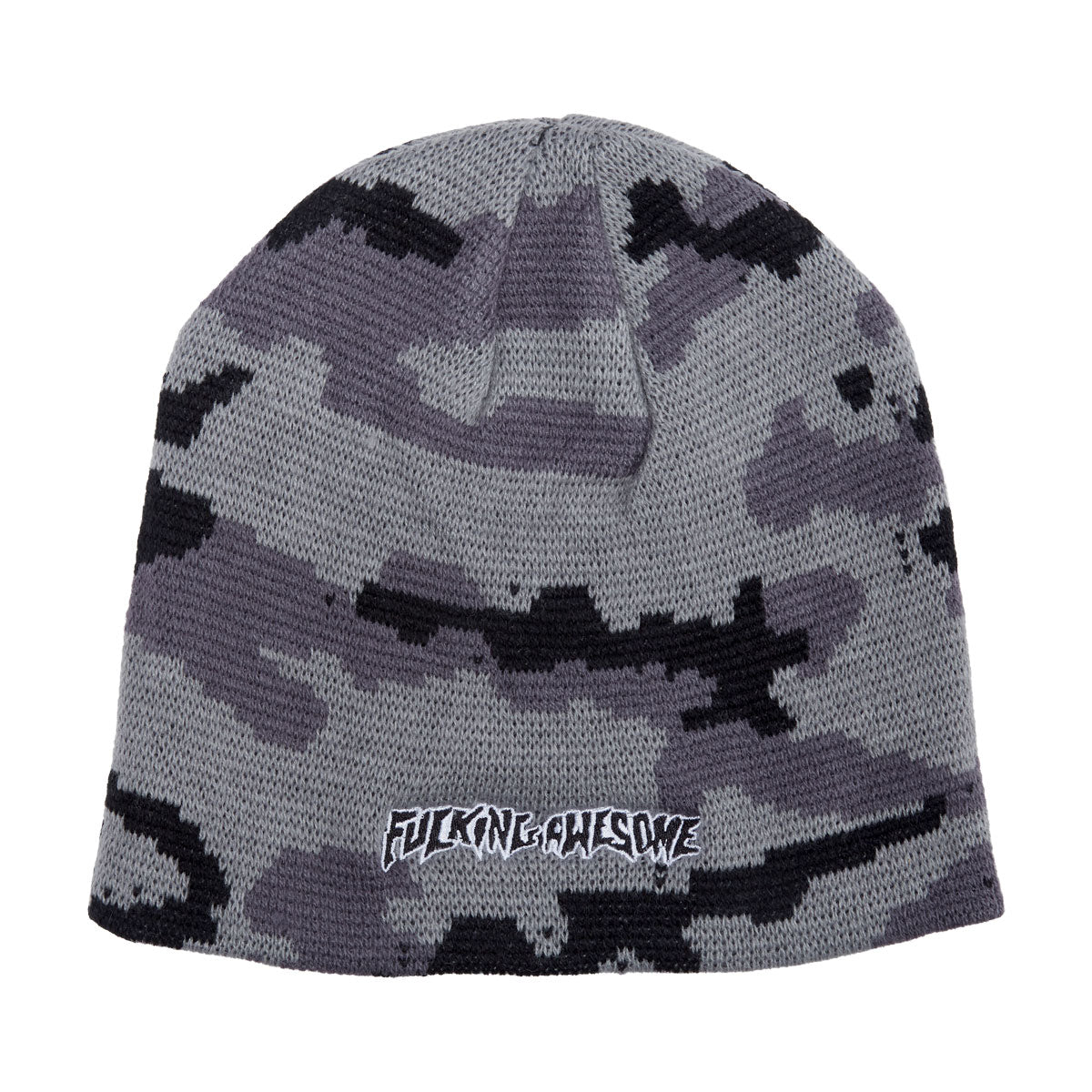 帽子 FUCKING AWESOME BEANIE Fucking Awesome Embroidered Stamp Logo Skully Beanie - Camo – CCS