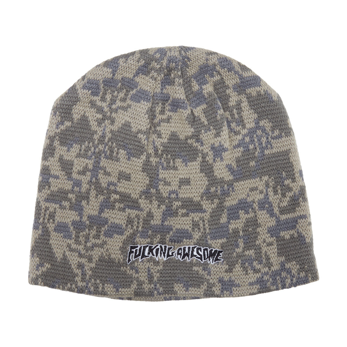 Fucking Awesome Embroidered Stamp Logo Skully Beanie - Camo – CCS