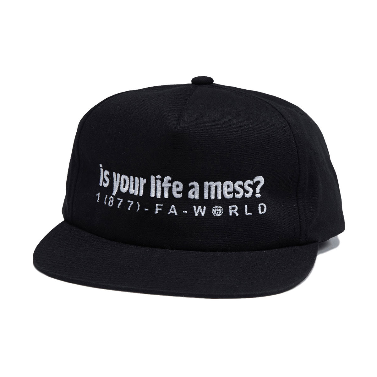 帽子 FML SEAMLESS HAT fuck my life Fucking Awesome Is Your Life a Mess 6 Panel Snapback Hat - Black – CCS