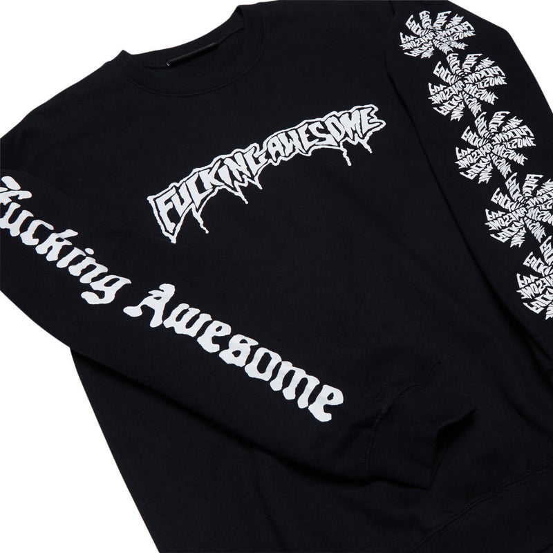 Fucking Awesome Logo Test Print Sweatshirt - Black