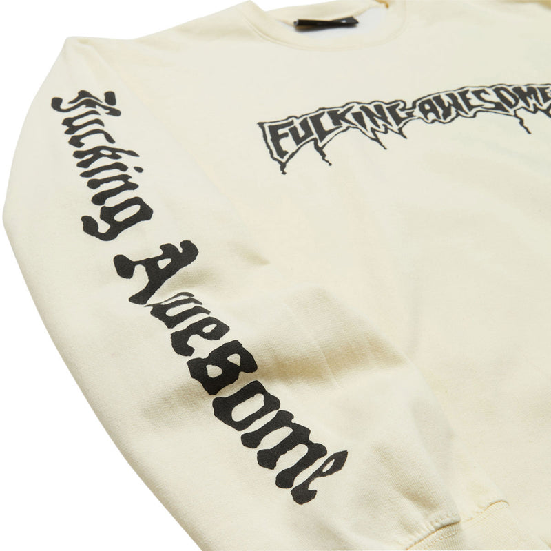 Fucking Awesome Logo Test Print Sweatshirt - Cream