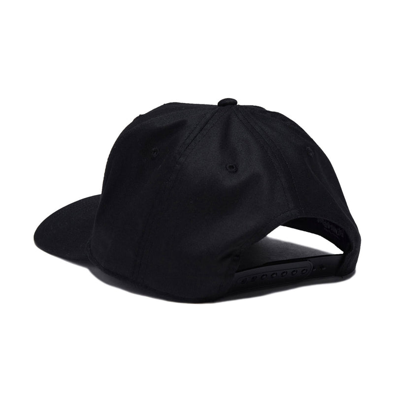 Fucking Awesome No Brain 6 Panel Snapback Hat - Black