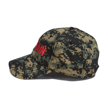 Fucking Awesome No Brain 6 Panel Snapback Hat - Camo