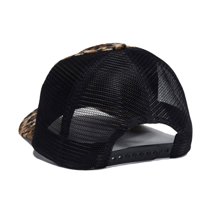 Fucking Awesome Patch Logo Leopard Trucker Hat - Leopard