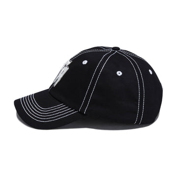 Fucking Awesome Seduction Contrast Stitch 6 Panel Hat - Black