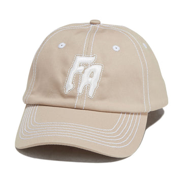 Fucking Awesome Seduction Contrast Stitch 6 Panel Hat - Khaki
