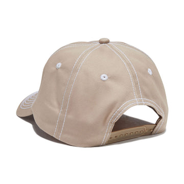 Fucking Awesome Seduction Contrast Stitch 6 Panel Hat - Khaki