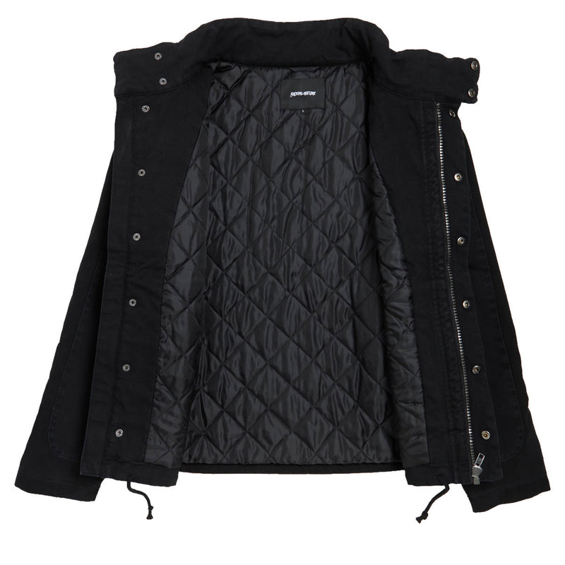 Fucking Awesome Waxed Puffer Jacket - Black