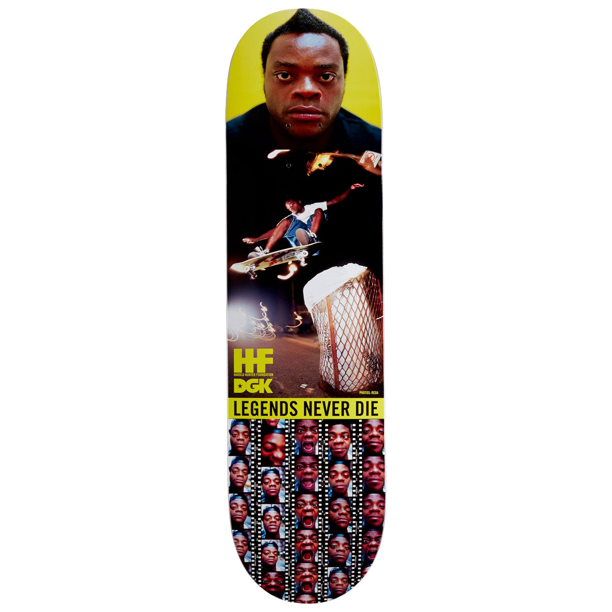 DGK HAROLD HUNTER 8.25インチ　デッキテープ付き DGK Street Soldier Harold Hunter HHF2 Reda Skateboard Deck - 8.25