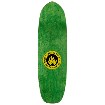 Black Label Jason Adams Curb Surfer Custom Shape Skateboard Deck - Assorted Stains - 9.75