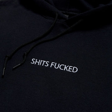 Designer Trash Shits Fucked Hoodie - Black