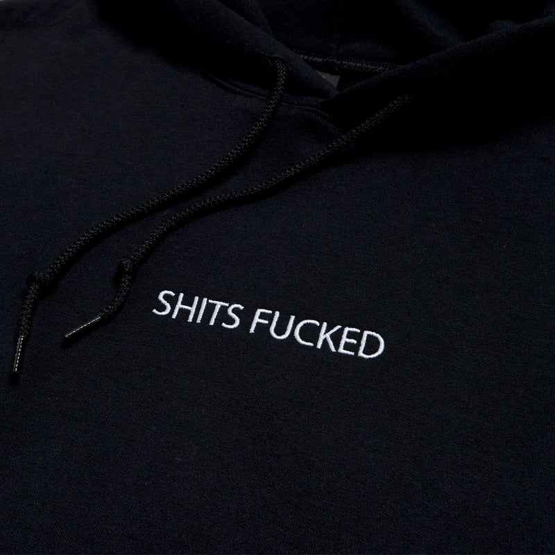 Designer Trash Shits Fucked Hoodie - Black