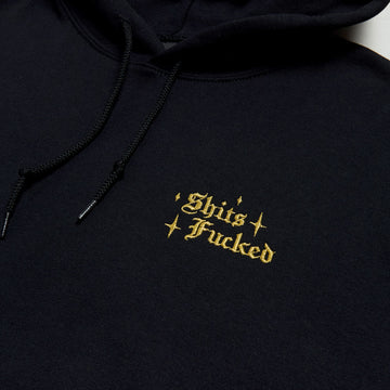 Designer Trash Mini Fucked Hoodie - Black