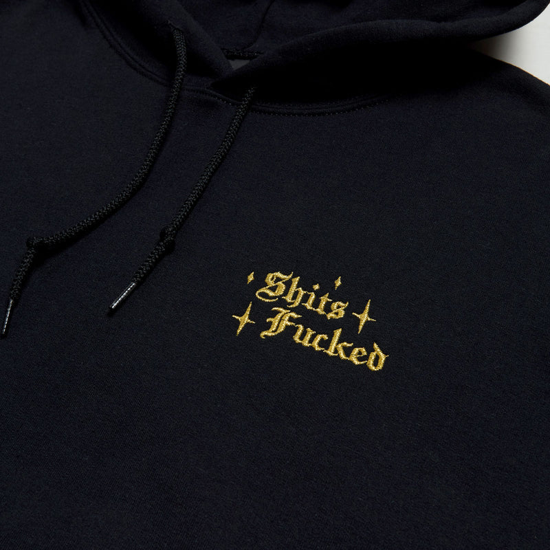 Designer Trash Mini Fucked Hoodie - Black
