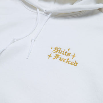 Designer Trash Mini Fucked Hoodie - White