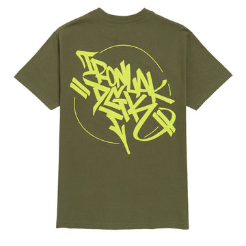 DGK x Ironlak Hands Off Puff Ink T-Shirt - Military Green