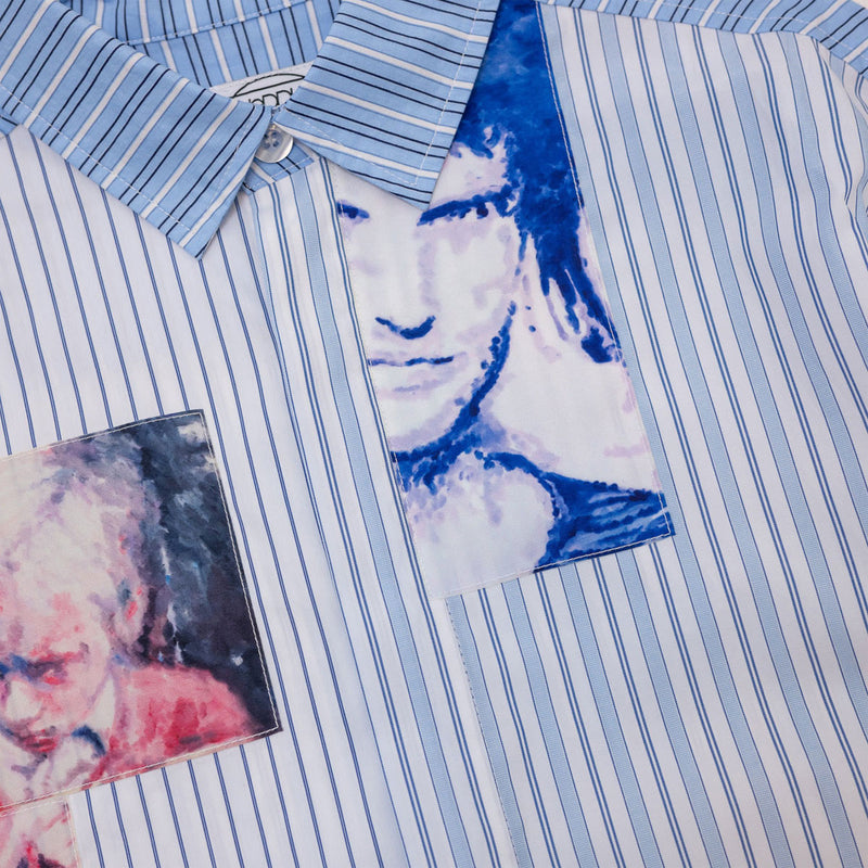 Hoddle HDL Wigney Long Sleeve Oxford Shirt - Blue