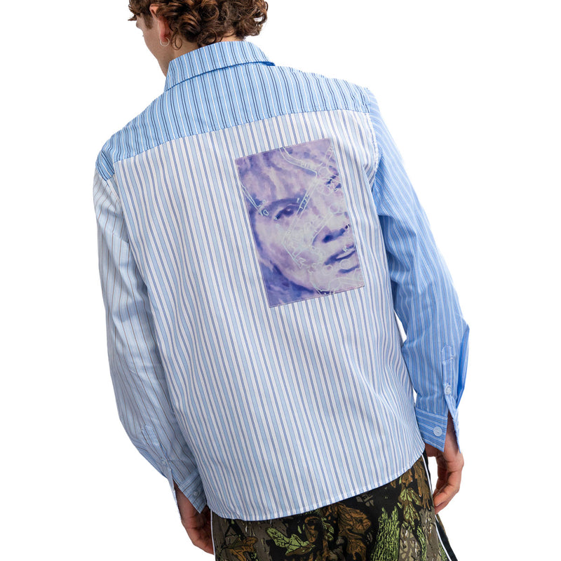 Hoddle HDL Wigney Long Sleeve Oxford Shirt - Blue