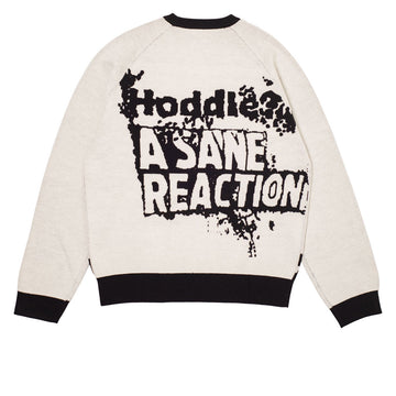 Hoddle Sane Reaction Knit Sweater - White/Black