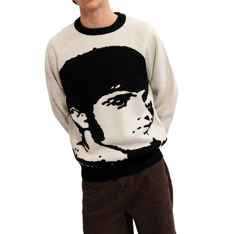 Hoddle Sane Reaction Knit Sweater - White/Black