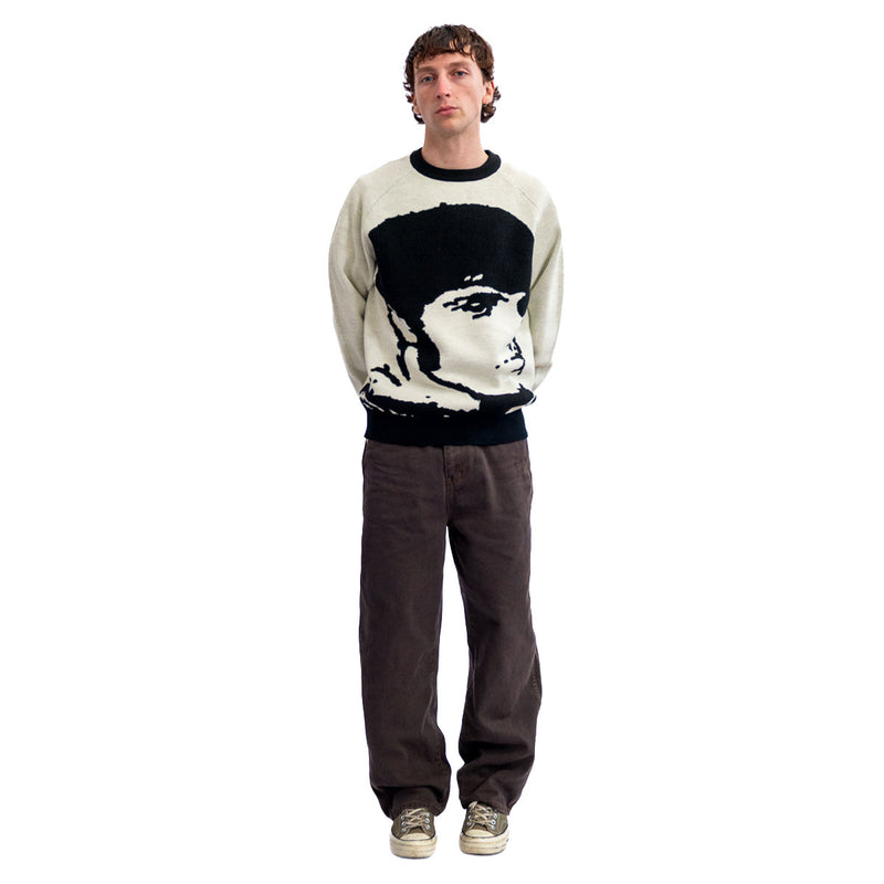 Hoddle Sane Reaction Knit Sweater - White/Black