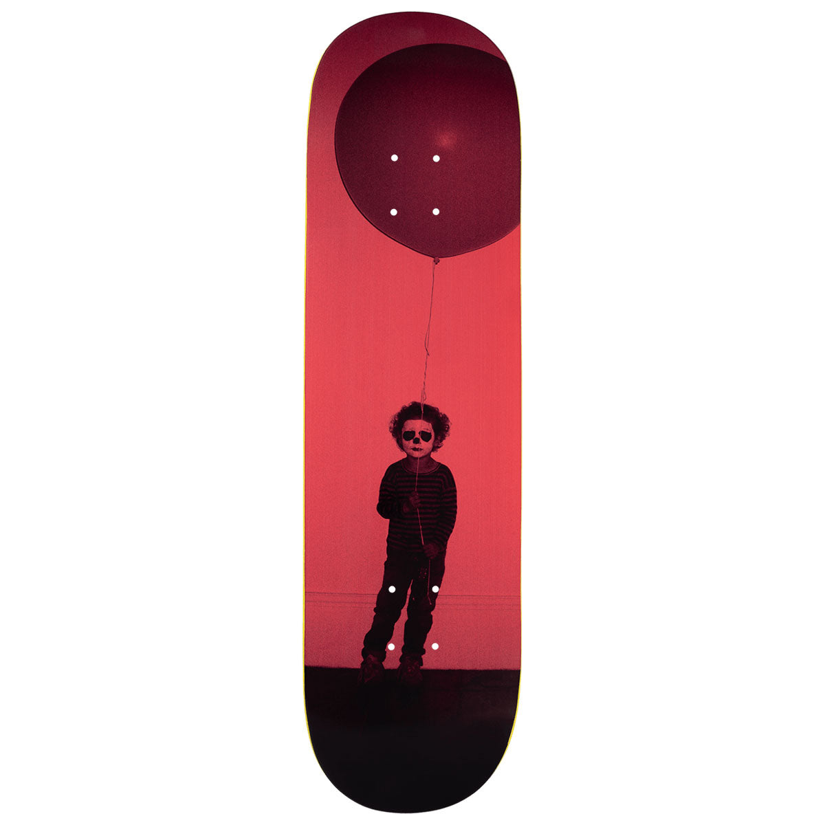 Violet Balloon Kid Skateboard Deck - Red - 8.25