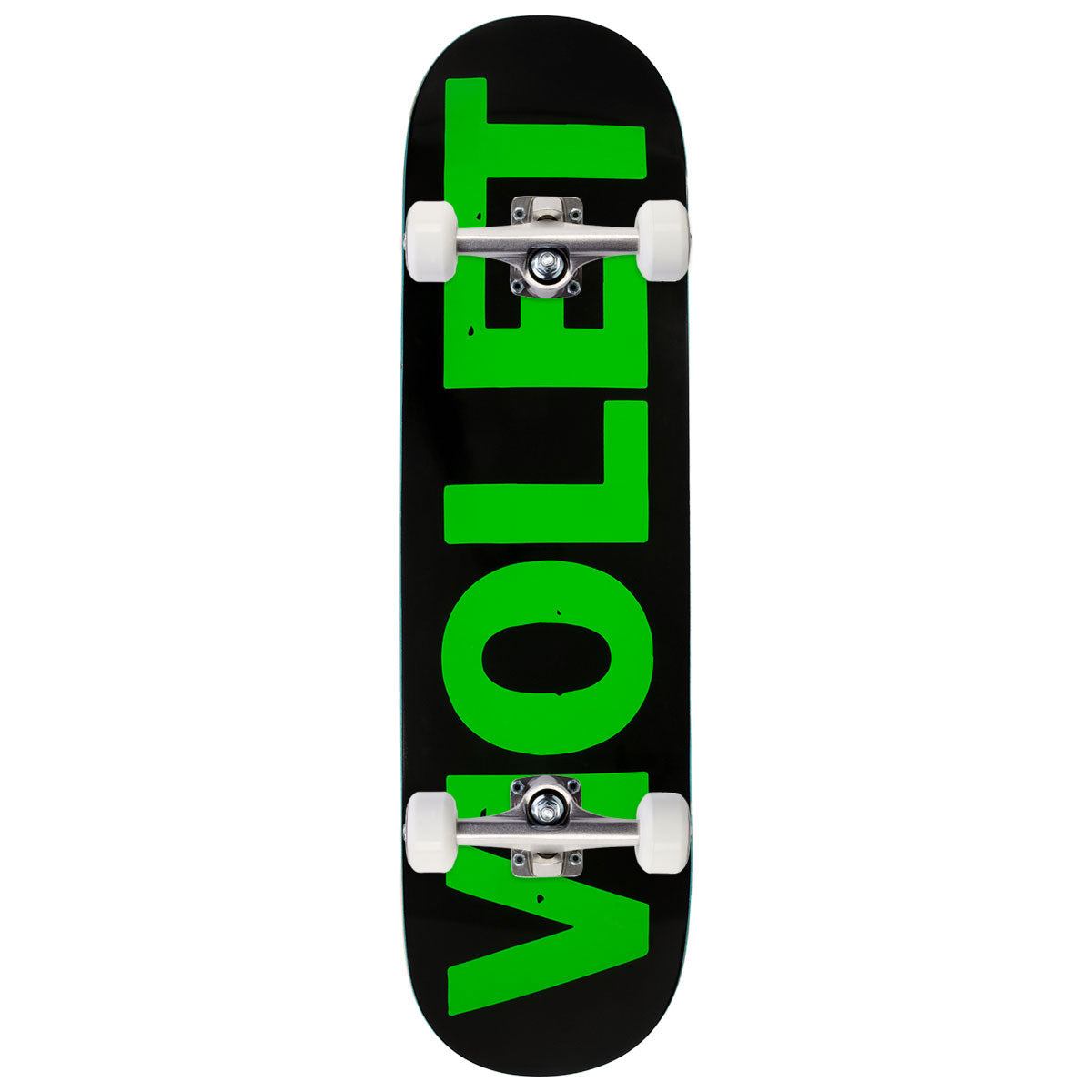 Violet Stamp Skateboard Complete - Black - 8.50