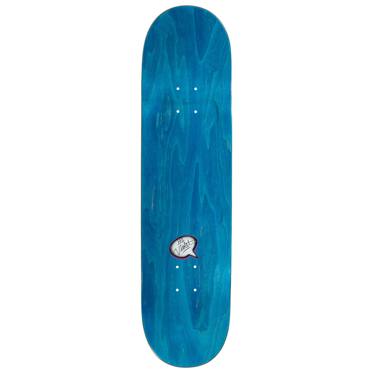 Violet Peace Skateboard Deck - All Black - 8.50