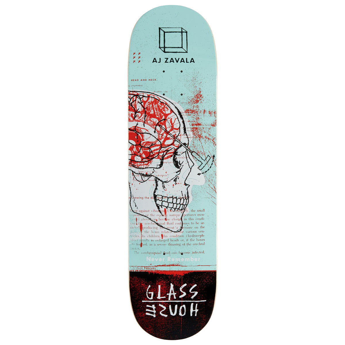 Glass House Zavala Lobotomy Skateboard Deck - 8.25