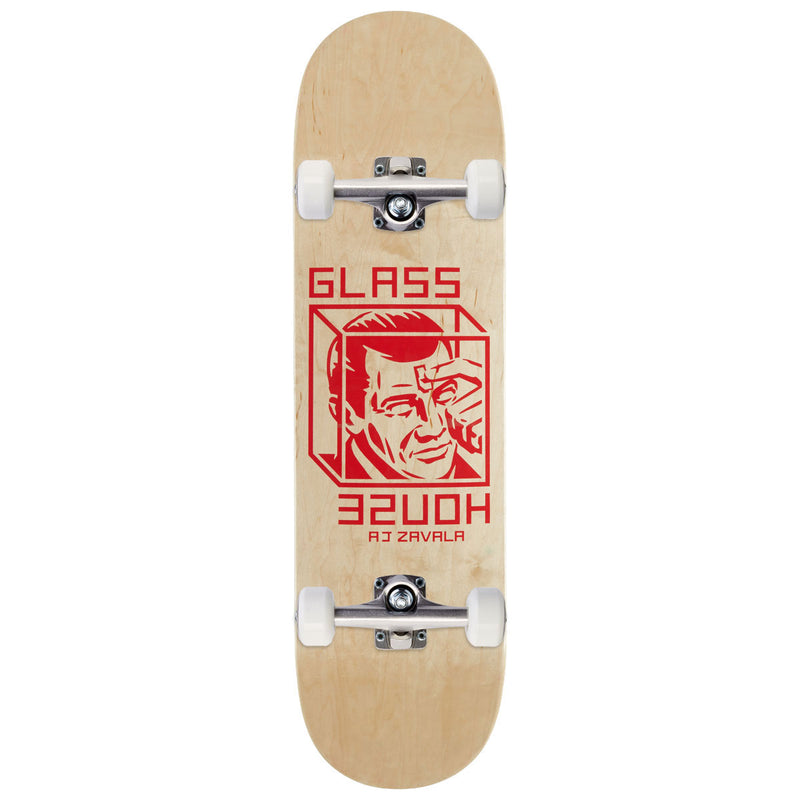 Glass House Zavala House Arrest Skateboard Complete - Natural Bottom/Assorted Top - 8.375