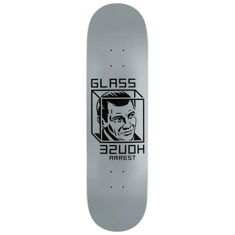 Glass House House Arrest Skateboard Deck - Metallic Silver - 8.50