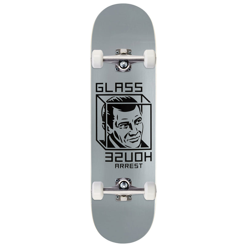 Glass House House Arrest Skateboard Complete - Metallic Silver - 8.50