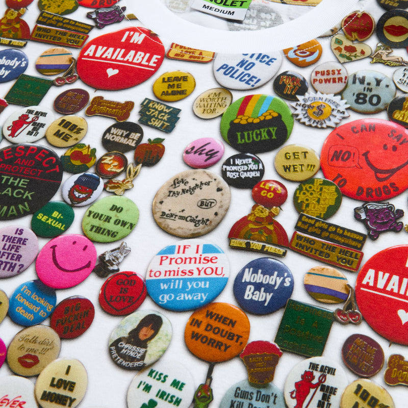 Violet Pins T-Shirt - White